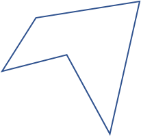 Irregular concave polygon