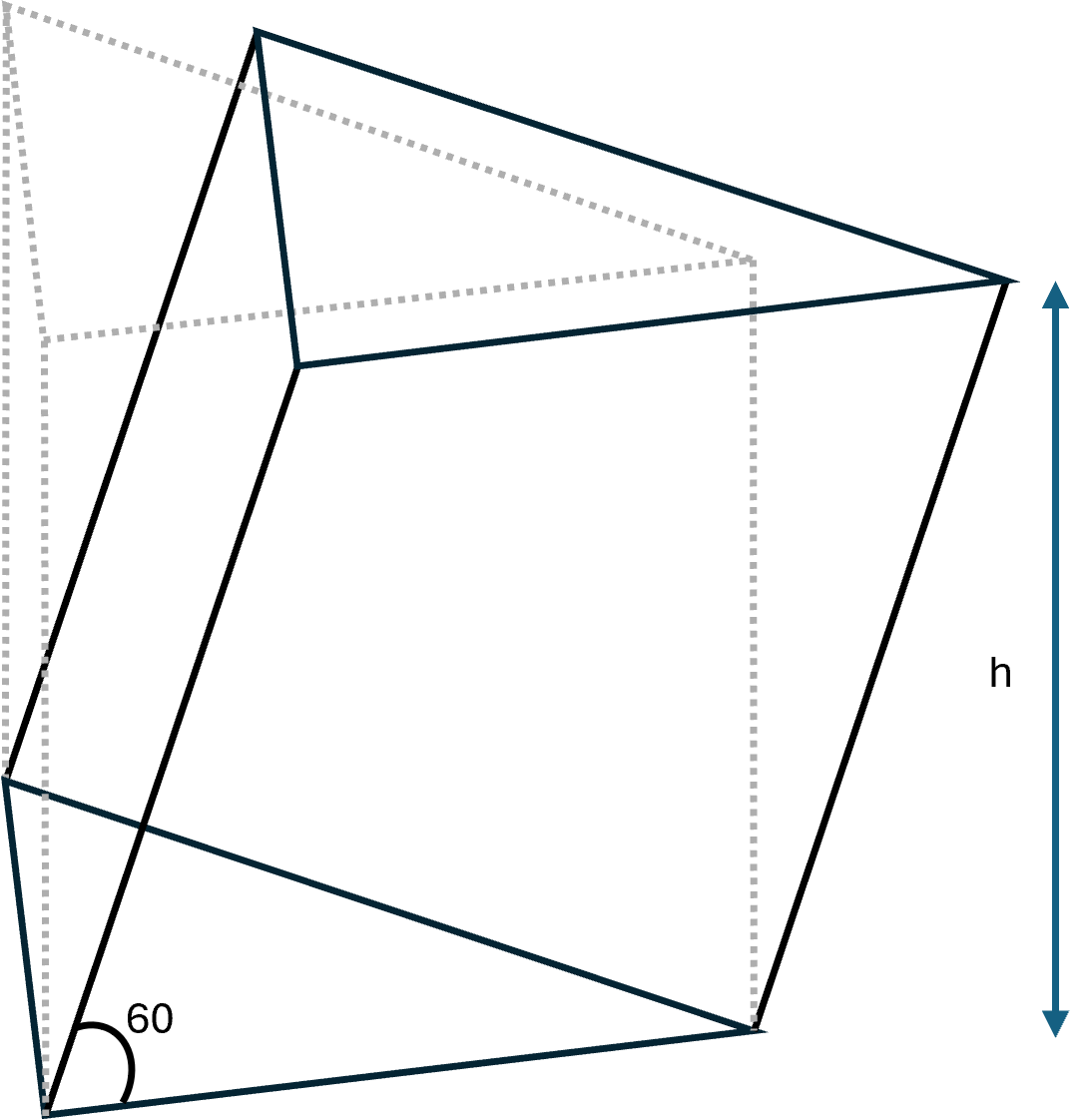 Oblique triangular prism